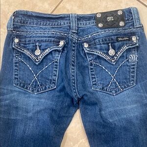 Miss Me Women's Dark Blue Embellished Jeans